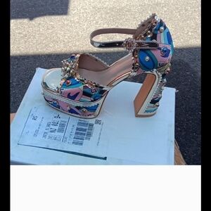 Chic Multicolor Platform Heels